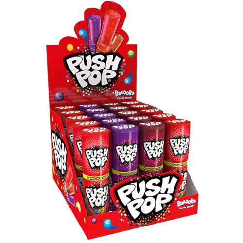 Bazooka Push Pops 10x15g