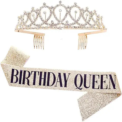 Birthday Sash and tiara