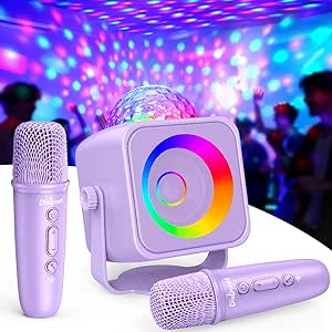 Bluetooth karaoke machine with two microphones